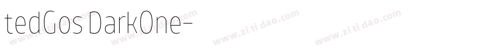 tedGos DarkOne字体转换